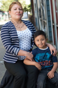 immigrant mother and son