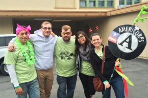 Jason with his fellow AmeriCorps volunteers.