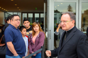 Bishop Barber welcomed applicants and guests to the Cathedral of Christ the Light